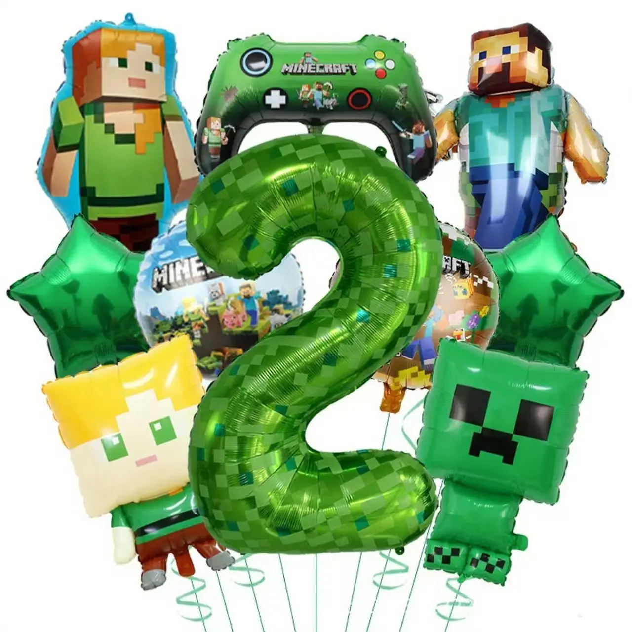 Hot New Green Digital 1-9 Pixe - đánh giá và giá Party Games Minecraft