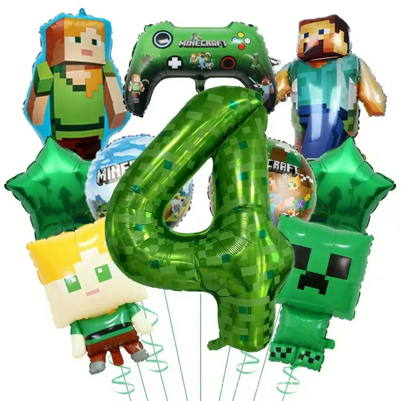 Hot New Green Digital 1-9 Pixe - đánh giá và giá Party Games Minecraft