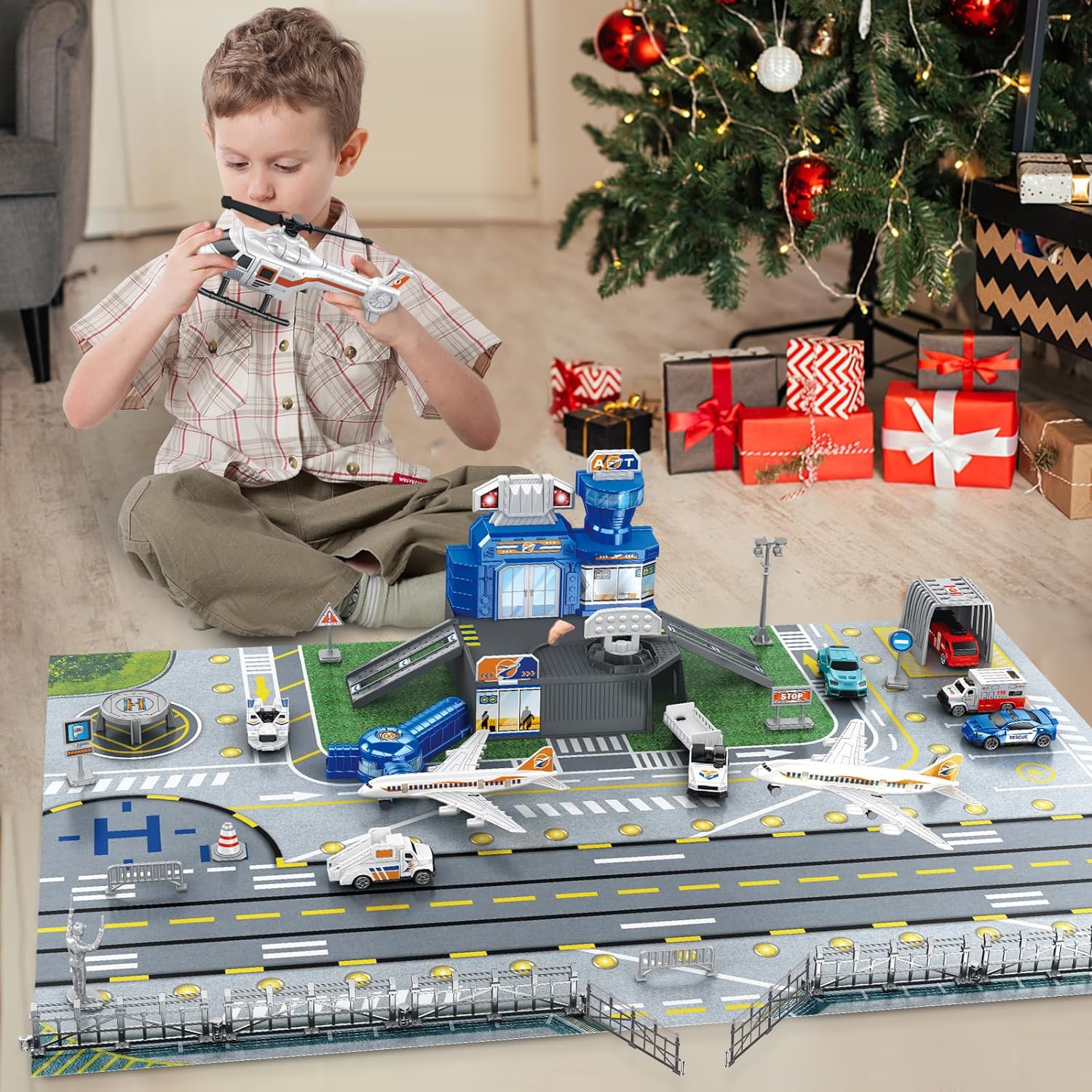 Children's Airport Scene Toy S - đánh giá và giá Party Games New Year