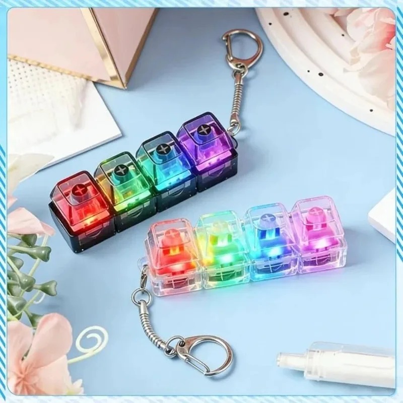 LED Keyboard Keychain Fidget T - đánh giá và giá Party Games For Adults And Kids