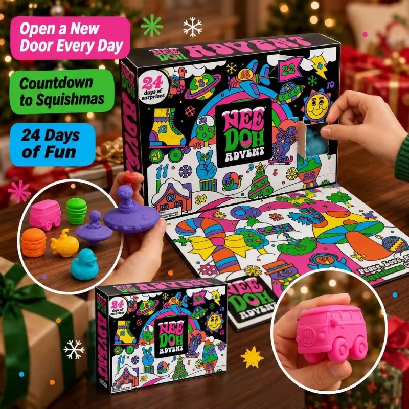 2026 NeeDoh Advent Calendar 3D - đánh giá và giá Party Games New Year