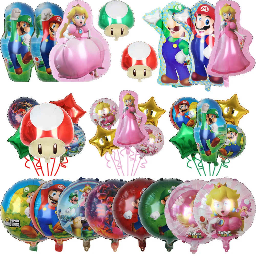 Cartoon Mario Bros Balloon Set - đánh giá và giá Party Games Mario
