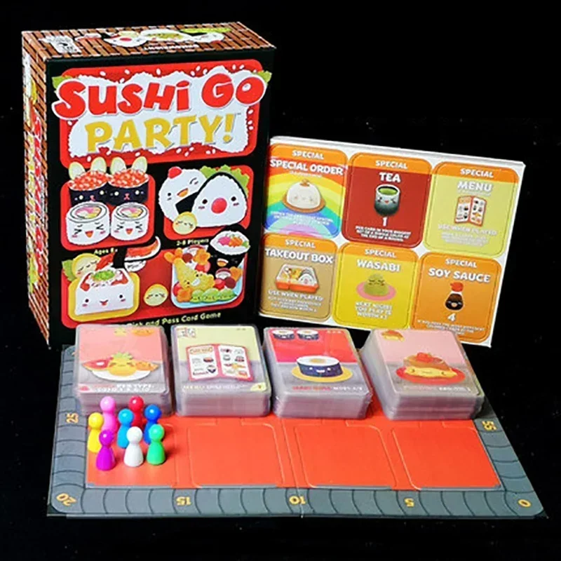 Sushi Go! & Sushi Go Party Car - đánh giá và giá Party Games Cards