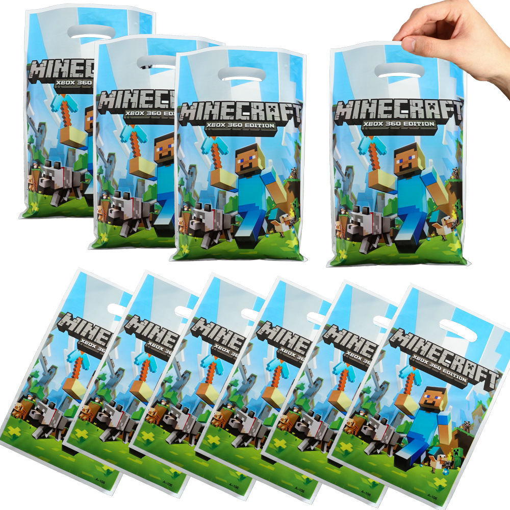 Minecraft Themed Plastic Gift  - đánh giá và giá Party Games Minecraft
