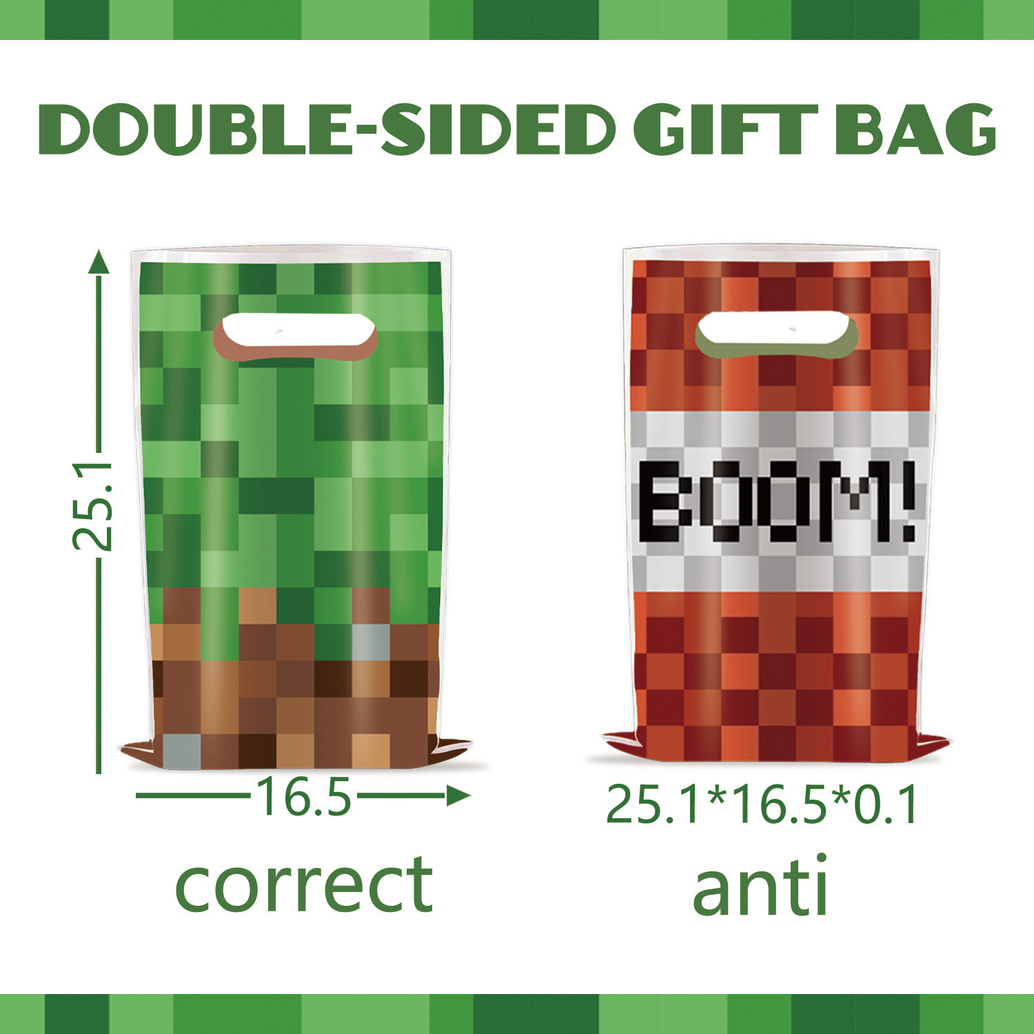 Minecraft Themed Plastic Gift  - đánh giá và giá Party Games Minecraft